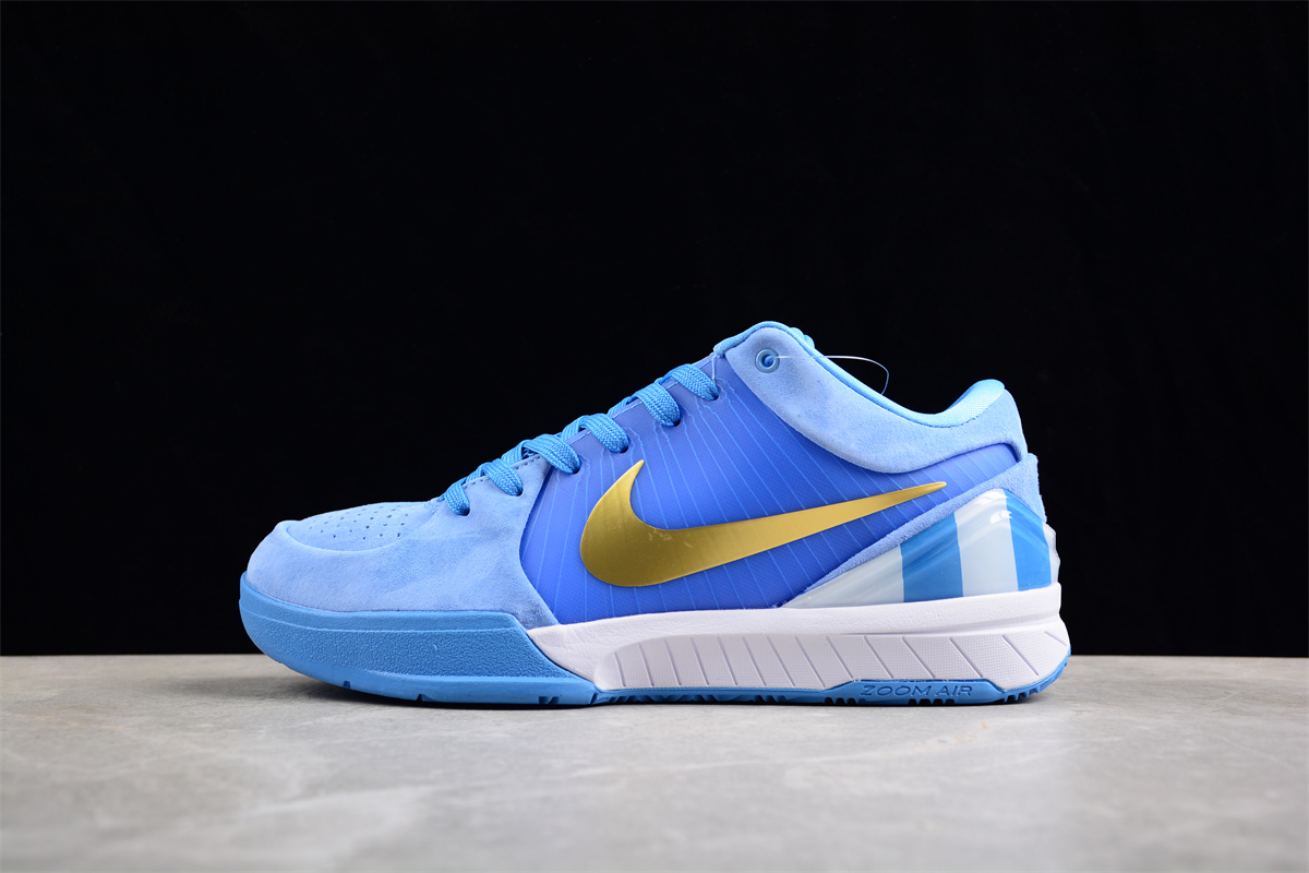 Nike Kobe 4 Blue Gold